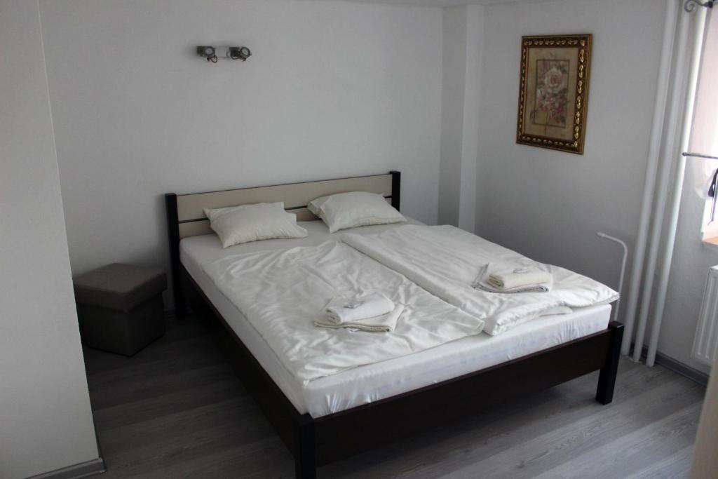 Postel nebo postele na pokoji v ubytování Penzion SLANINA