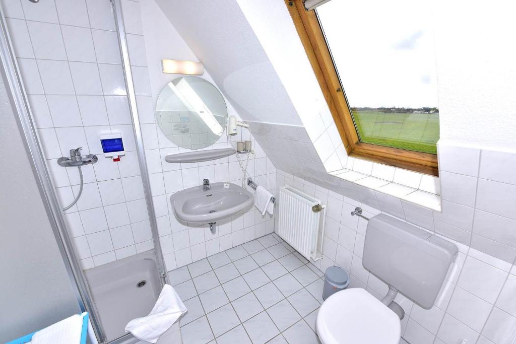 Koupelna v ubytování Hotel-England