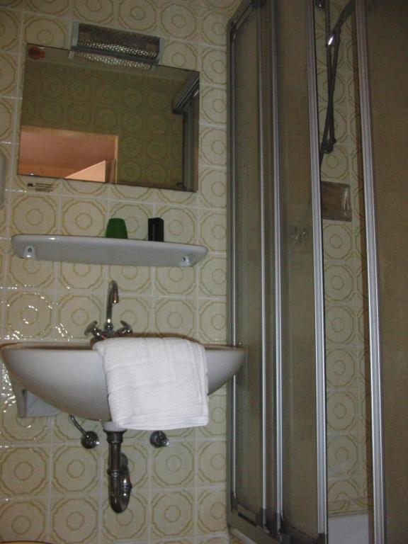 Koupelna v ubytování Hotel Angerer