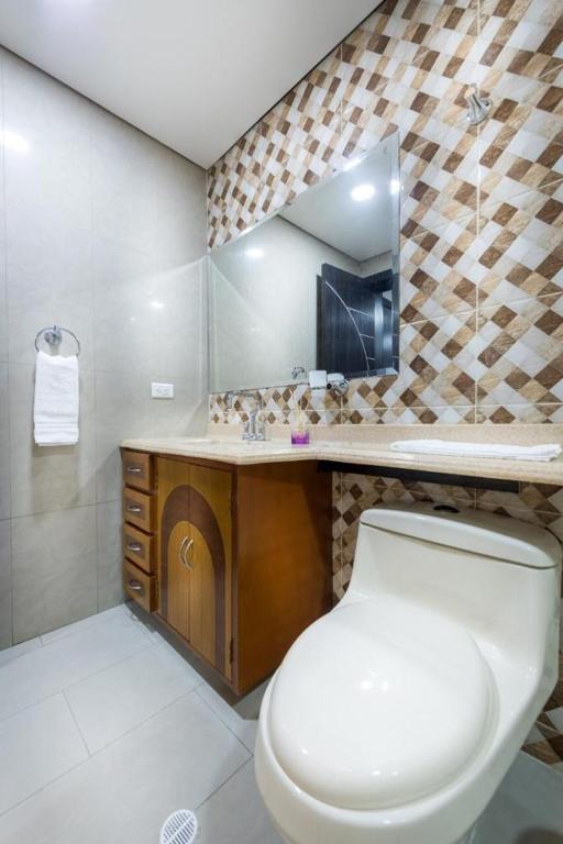 Koupelna v ubytování Hotel Boutique Markes