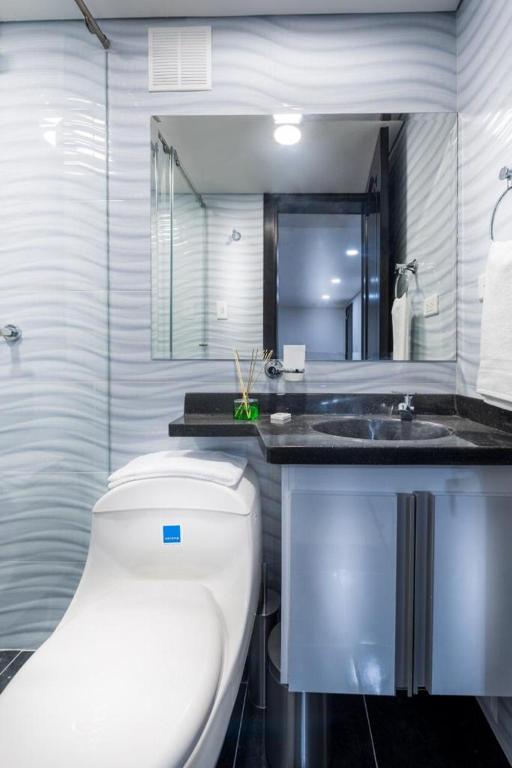 Koupelna v ubytování Hotel Boutique Markes