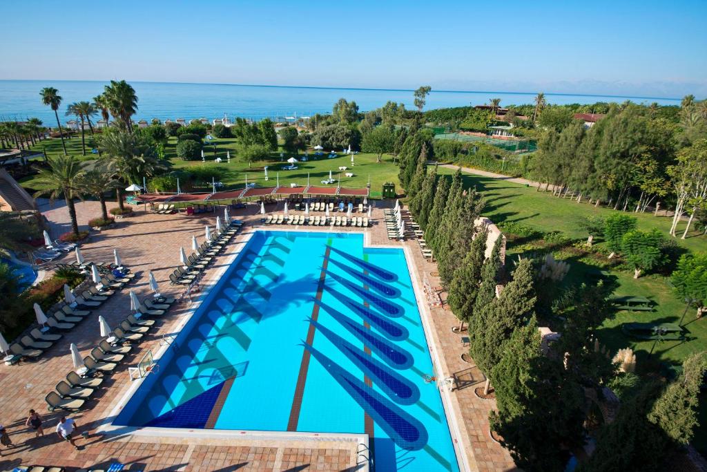 an overhead view of a swimming pool at a resort at Limak Arcadia Sport Resort Belek in Belek