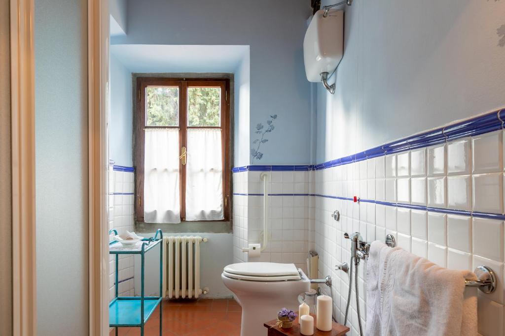 Koupelna v ubytování Villa La Cappella