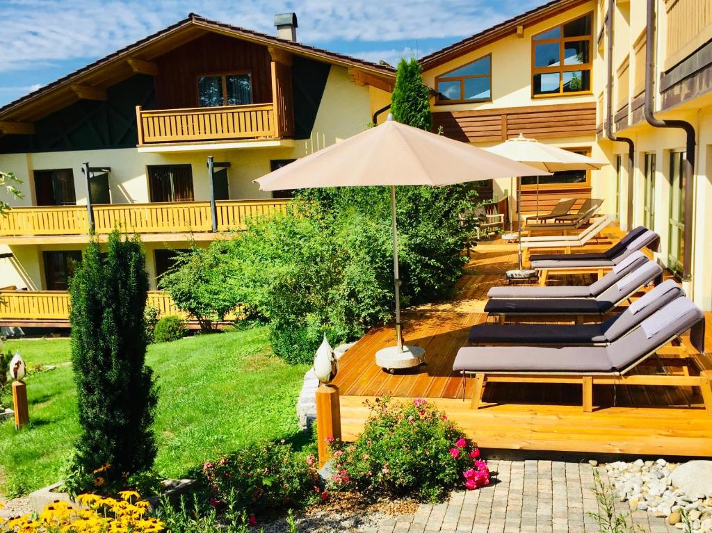 Zahrada ubytování Glashotel