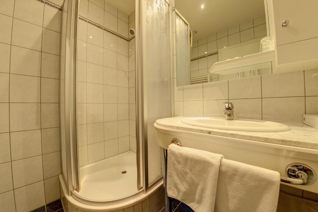 Kúpeľňa v ubytovaní Hotel Flattacher Hof