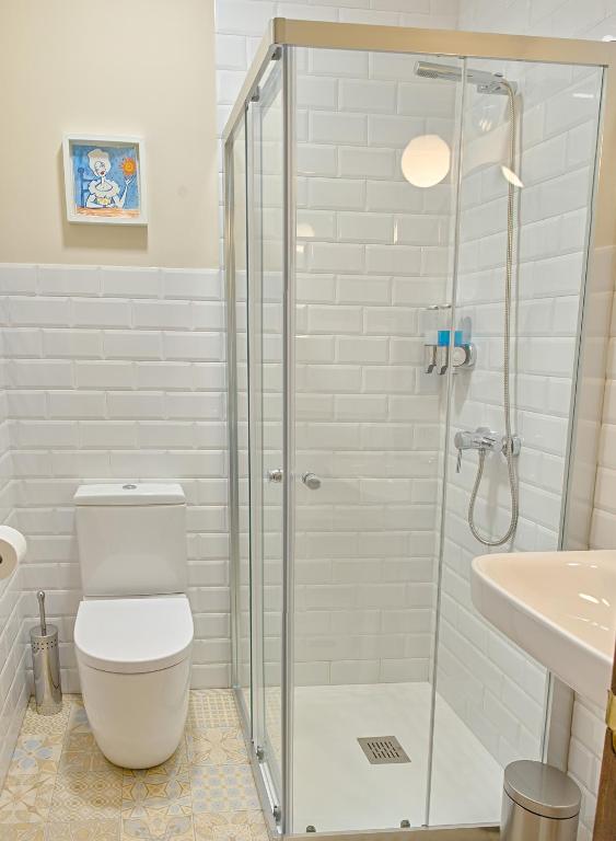 Koupelna v ubytování Sabina Hotel