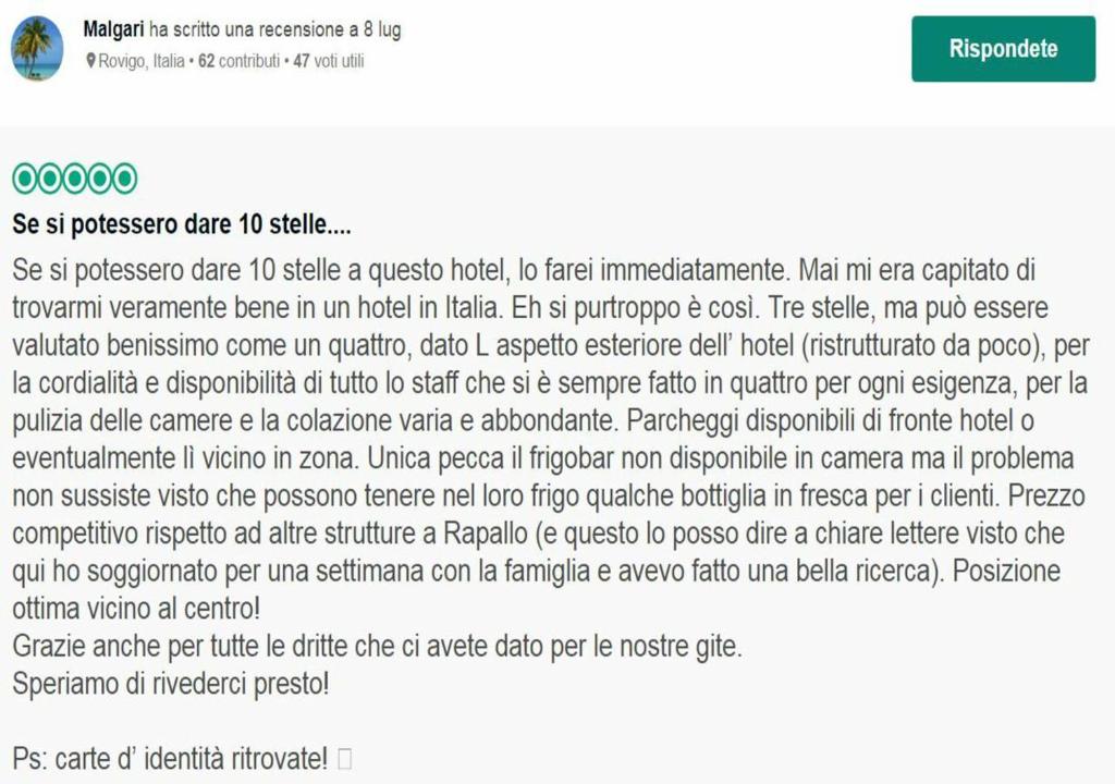 Fotografie z fotogalerie ubytování Hotel Il Gatto v destinaci Rapallo