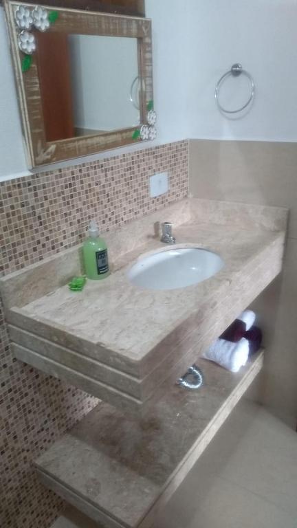 Koupelna v ubytování Pouso Alcantara