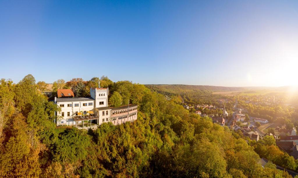 
Blick auf Berghotel Wilhelmsburg aus der Vogelperspektive
