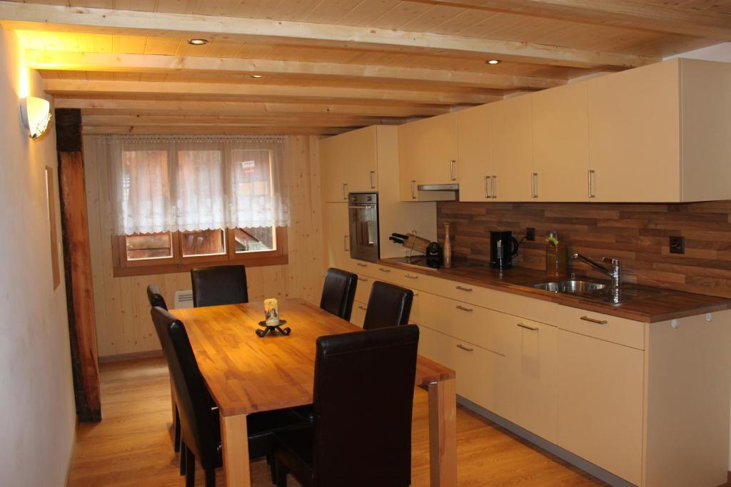 Kuchyň nebo kuchyňský kout v ubytování Jentsch Haus