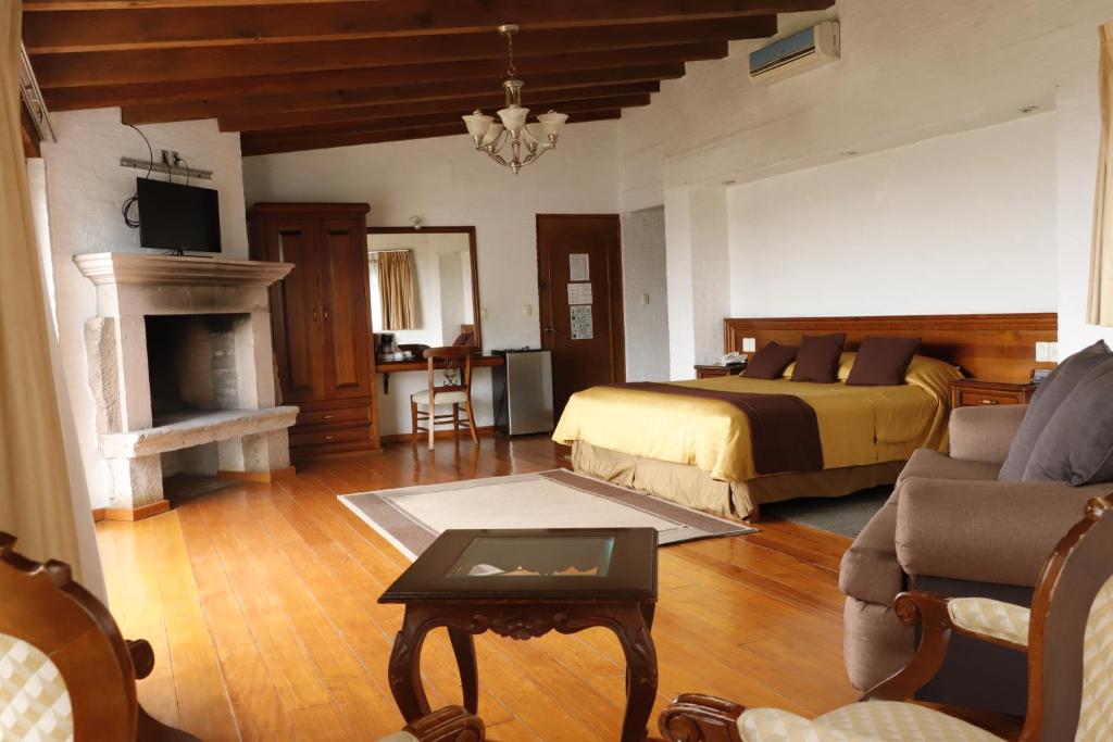 Posezení v ubytování Casa de la Loma