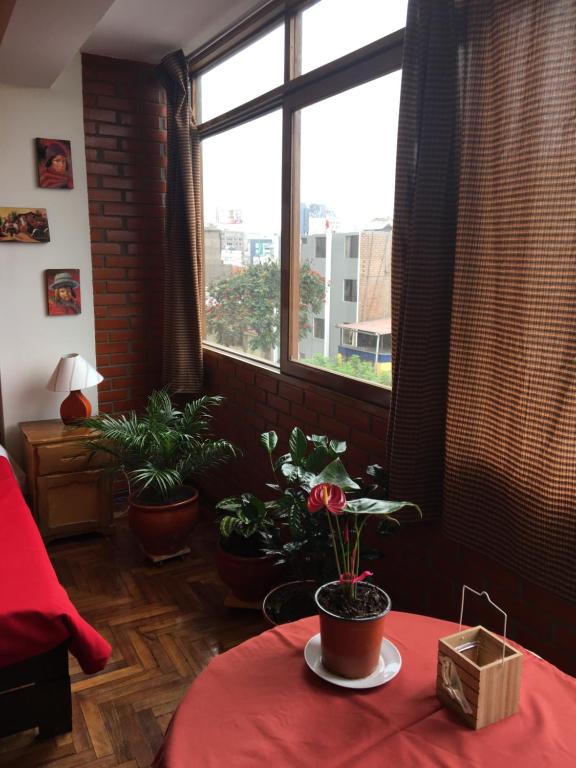 Posezení v ubytování Miraflores Centre