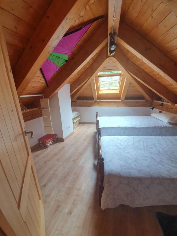 Postel nebo postele na pokoji v ubytování Casa Garrabet