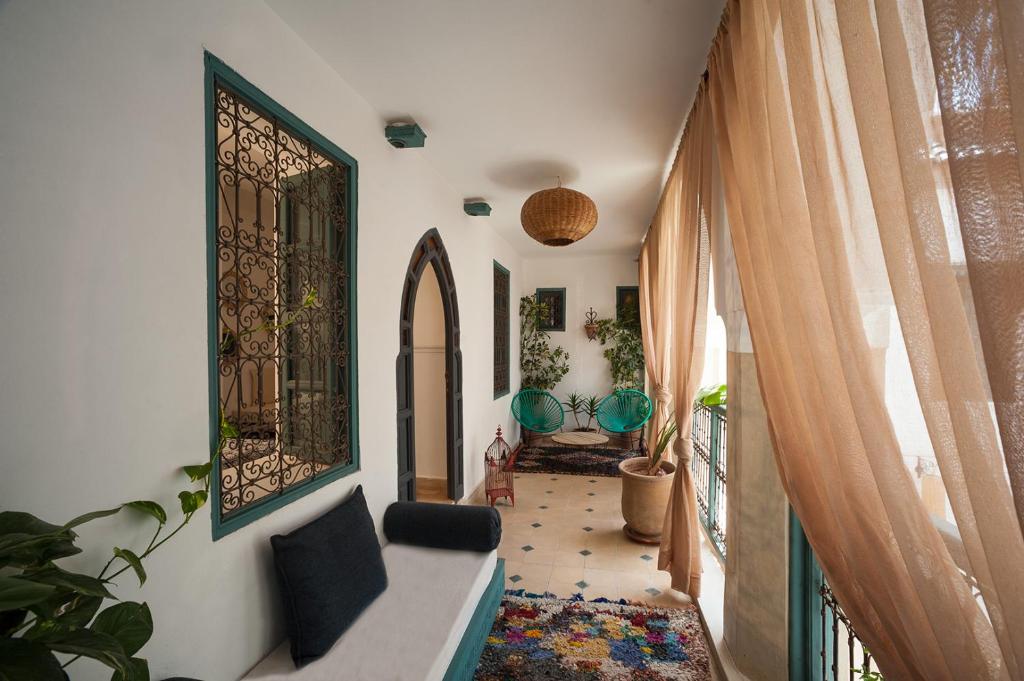 Posezení v ubytování Riad la Cle de la Medina, location en exclusivite