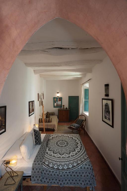 Postel nebo postele na pokoji v ubytování Riad la Cle de la Medina, location en exclusivite