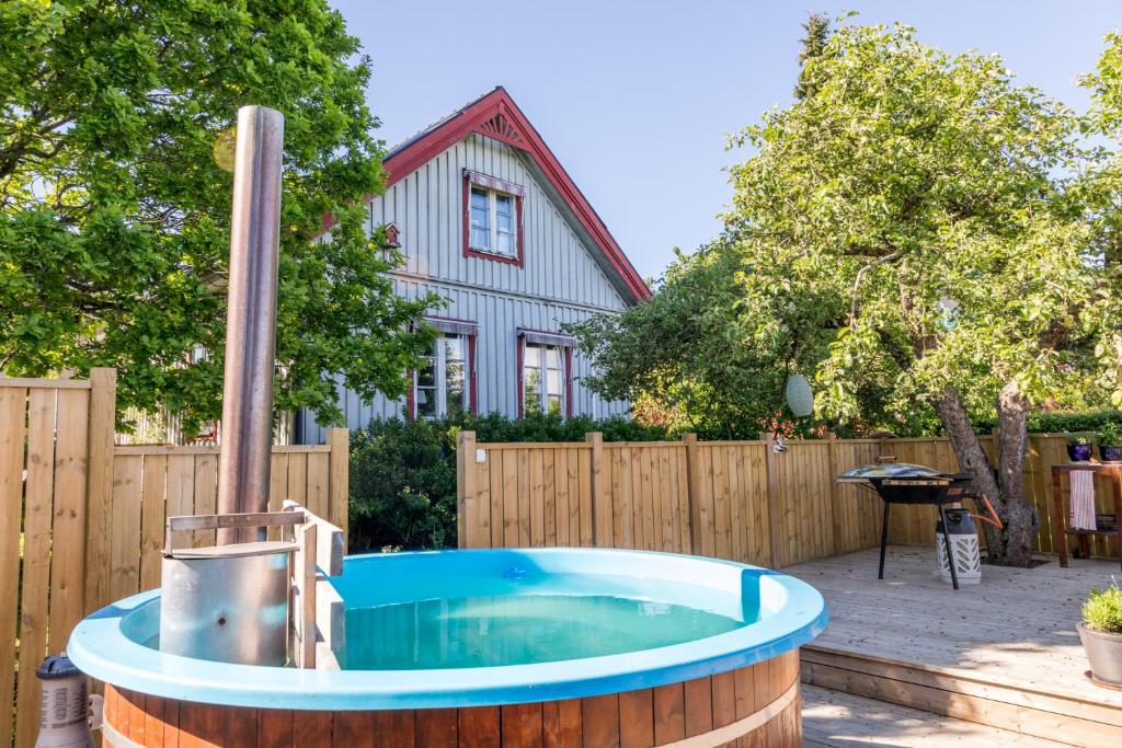 Zahrada ubytování B&B Olsegården