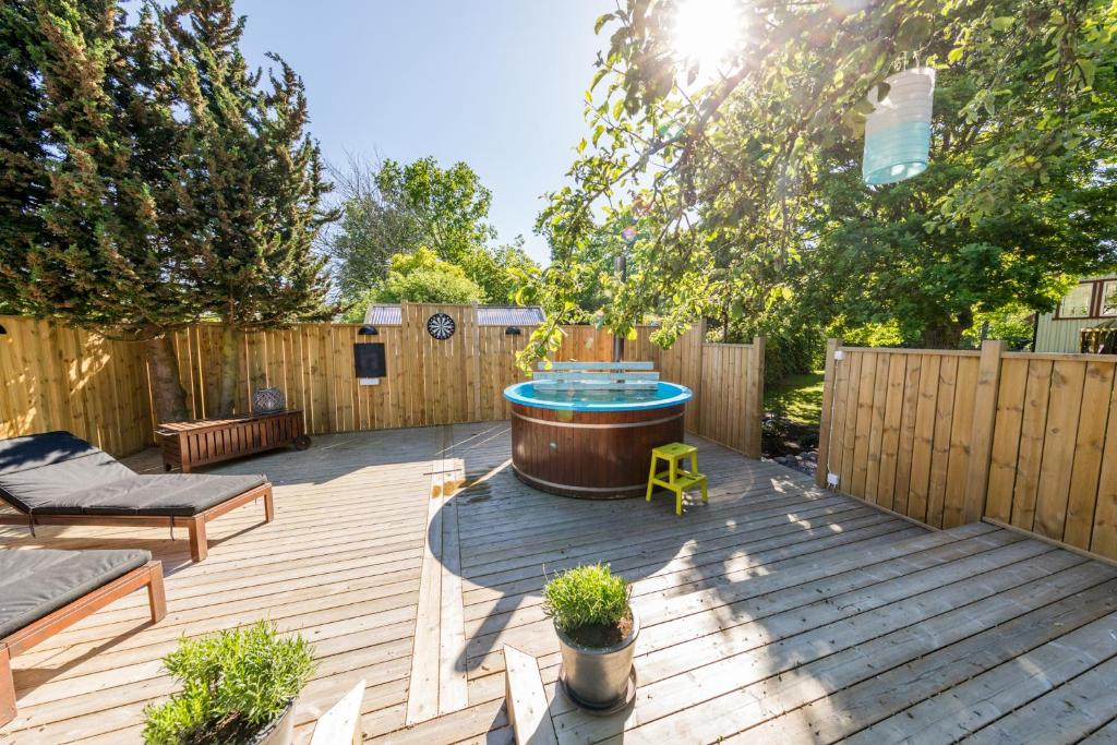 Zahrada ubytování B&B Olsegården
