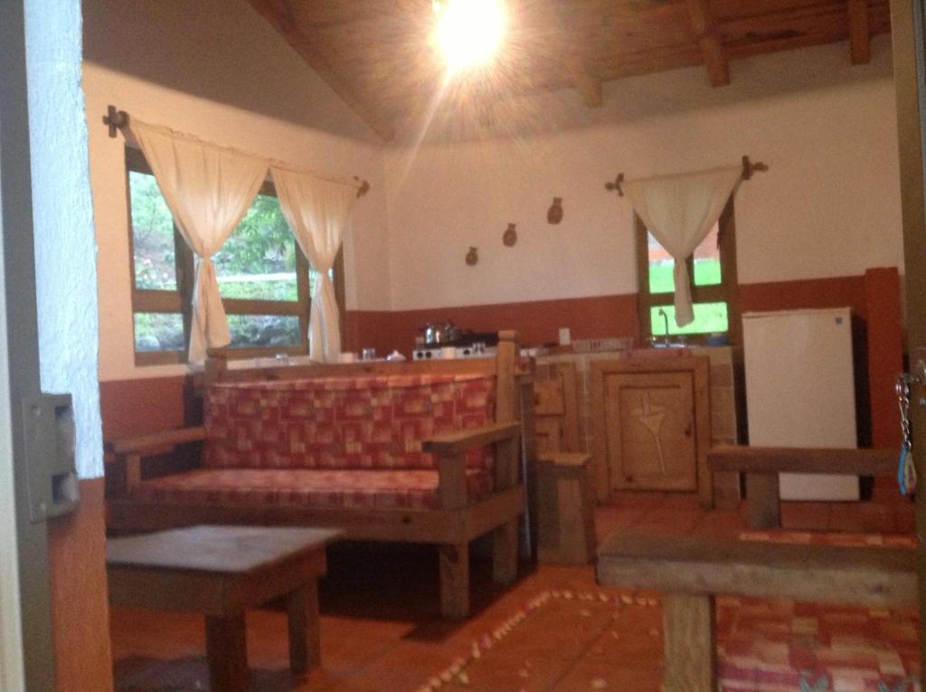 Posezení v ubytování Cabañas RuizSeñor