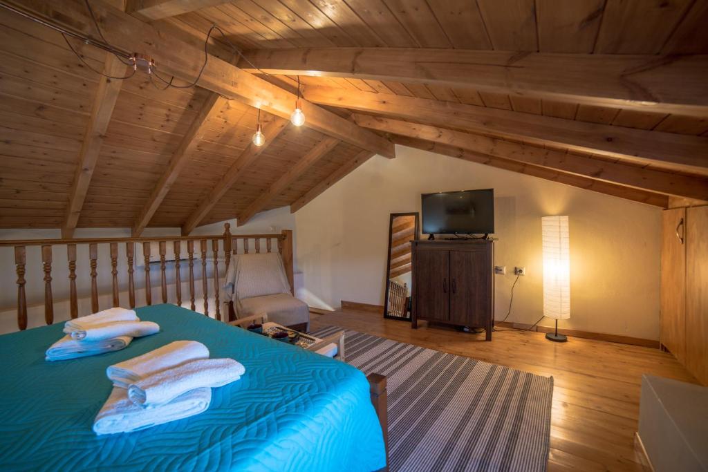 Llit o llits en una habitació de Menecrates Rustic - San Matteo
