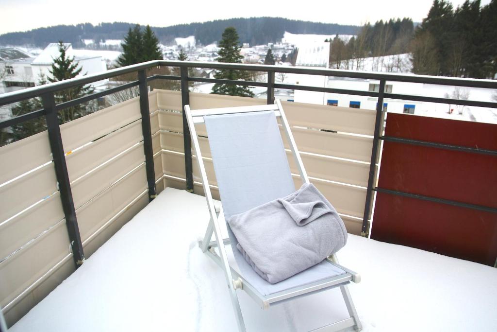 Balkón nebo terasa v ubytování Alpenblick