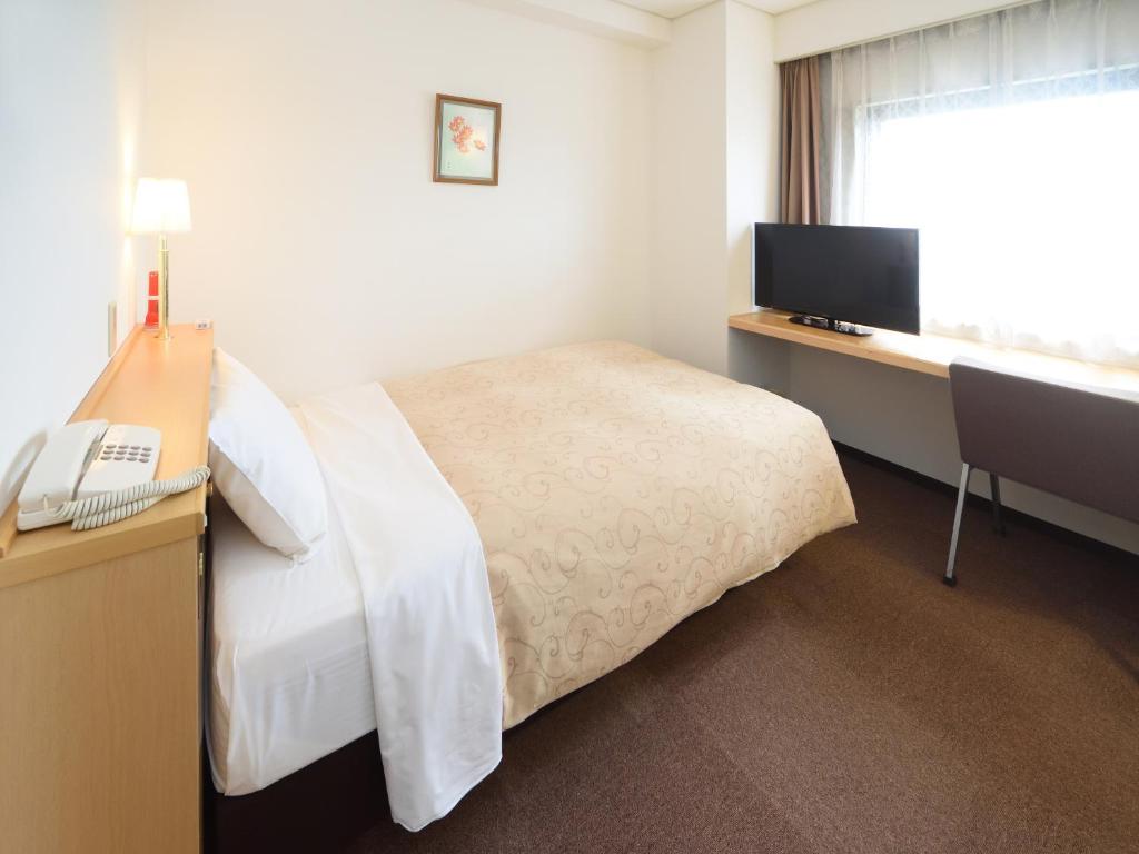 TV a/nebo společenská místnost v ubytování Hotel Route Tsukuba