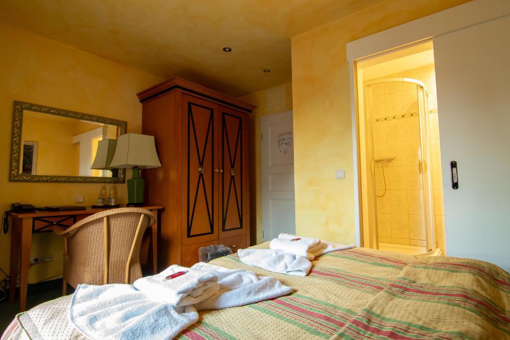 Postel nebo postele na pokoji v ubytování Hotel & Restaurant Alter Speicher
