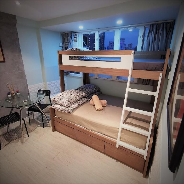 Letto o letti in una camera di Urban Pack