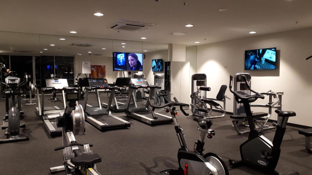
The fitness center and/or fitness facilities at Luxury apartment
