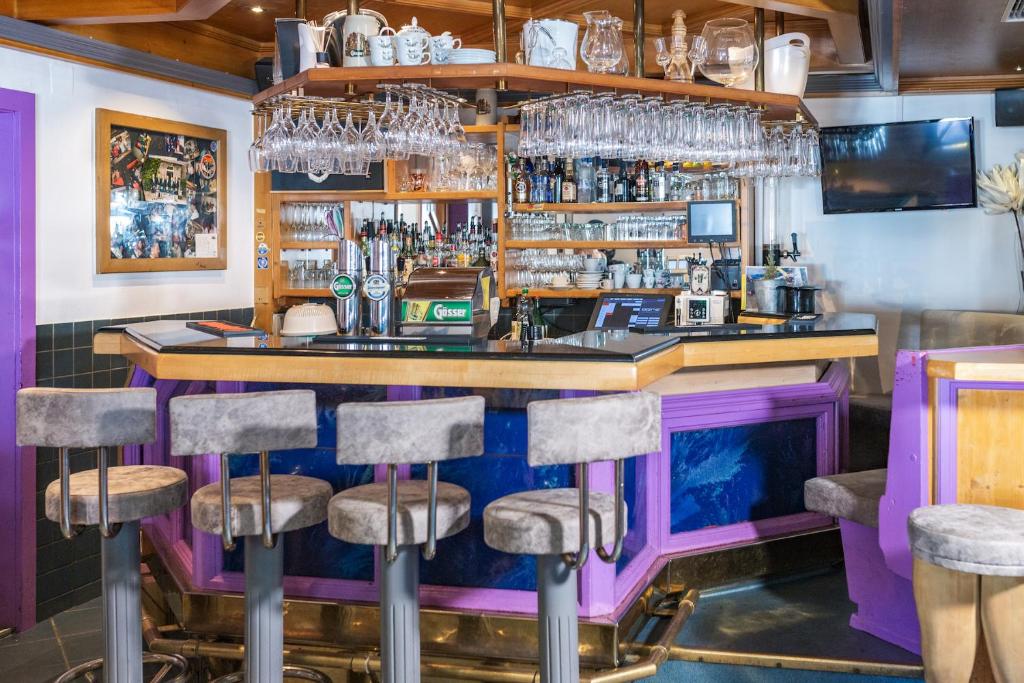 Lounge nebo bar v ubytování Pension Zimpasser