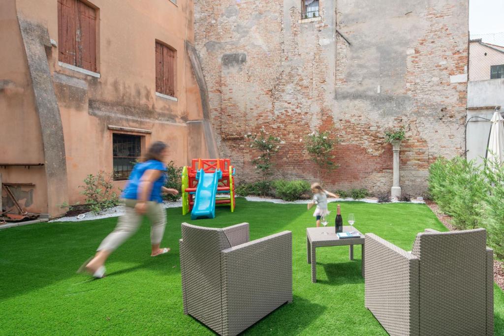 A garden outside Corte dei Santi