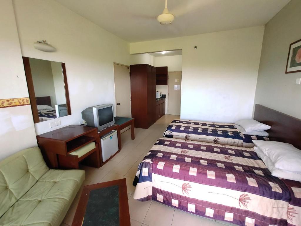 Postel nebo postele na pokoji v ubytování Jana View Condotel MN