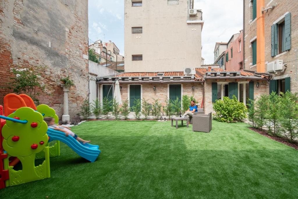 A garden outside Corte dei Santi