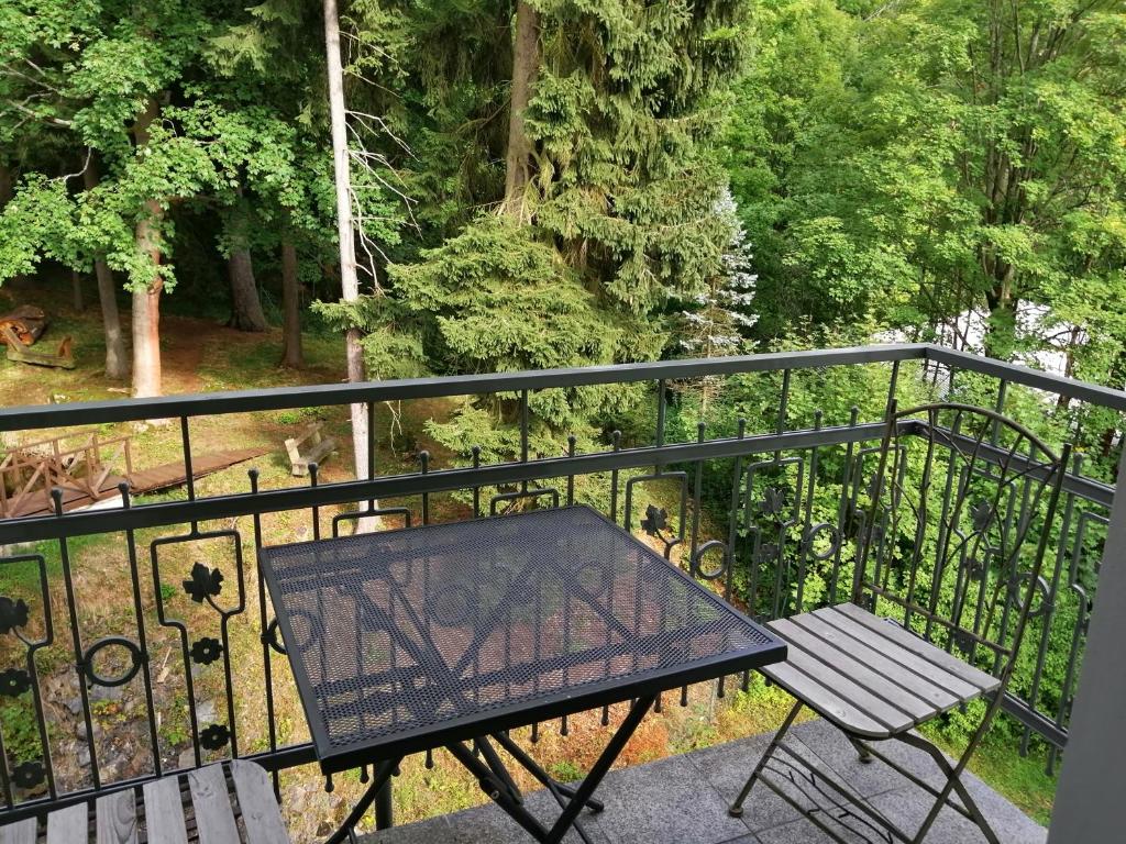 Balkon lub taras w obiekcie Parkhotel Forest