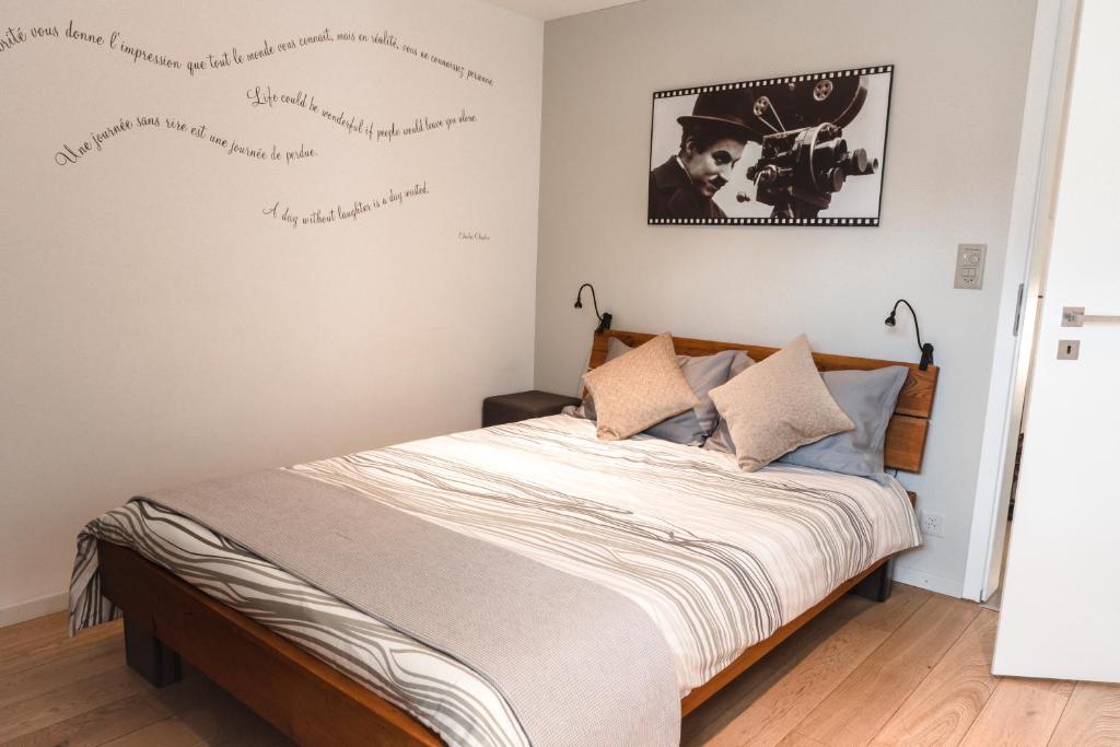 Postel nebo postele na pokoji v ubytování B&B 7e Art