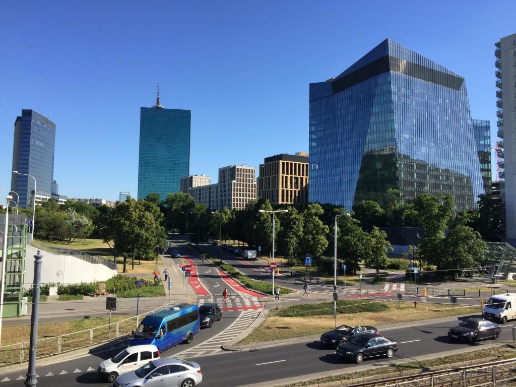 Výhľad na mesto Varšava alebo výhľad na mesto priamo z apartmánu
