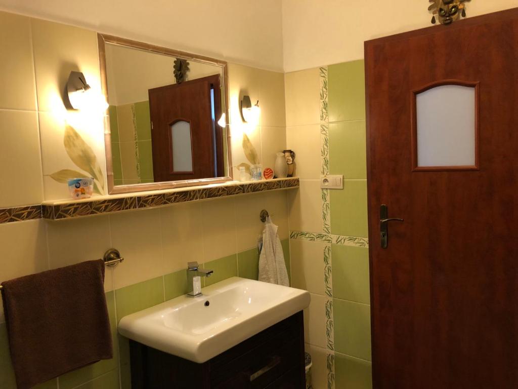 A bathroom at Apartmány Laverna