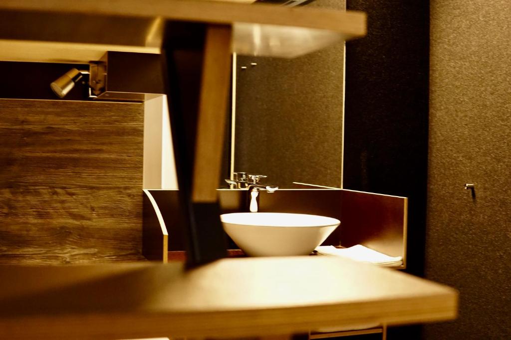 Koupelna v ubytování BoxHotel Hannover
