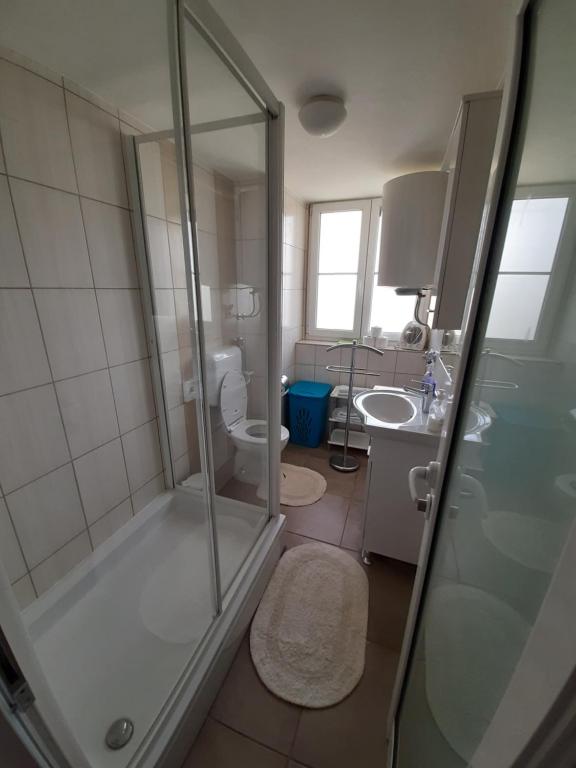 Kúpeľňa v ubytovaní Apartment Osk