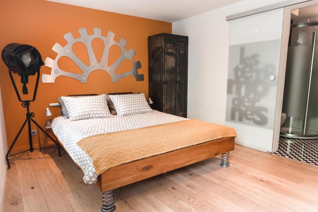 Postel nebo postele na pokoji v ubytování B&B 7e Art
