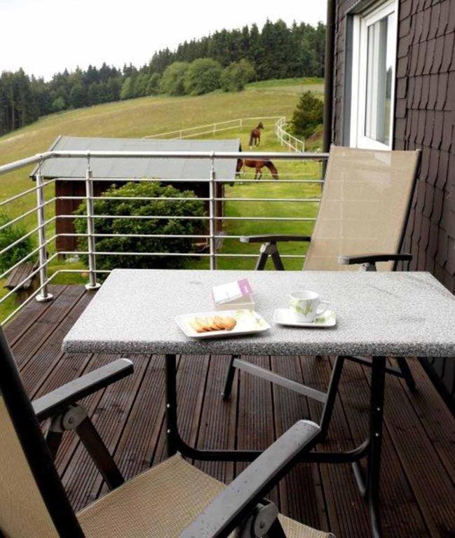 Balkón nebo terasa v ubytování Pension Haus Astenblick