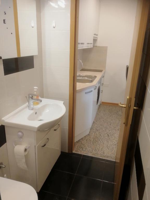 Koupelna v ubytování Apartma ROK