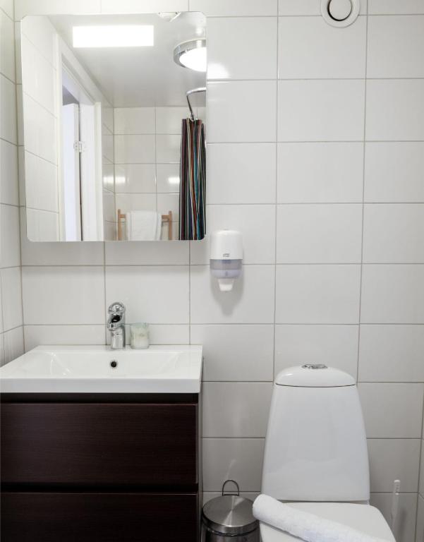 Koupelna v ubytování EttSmart Hotell