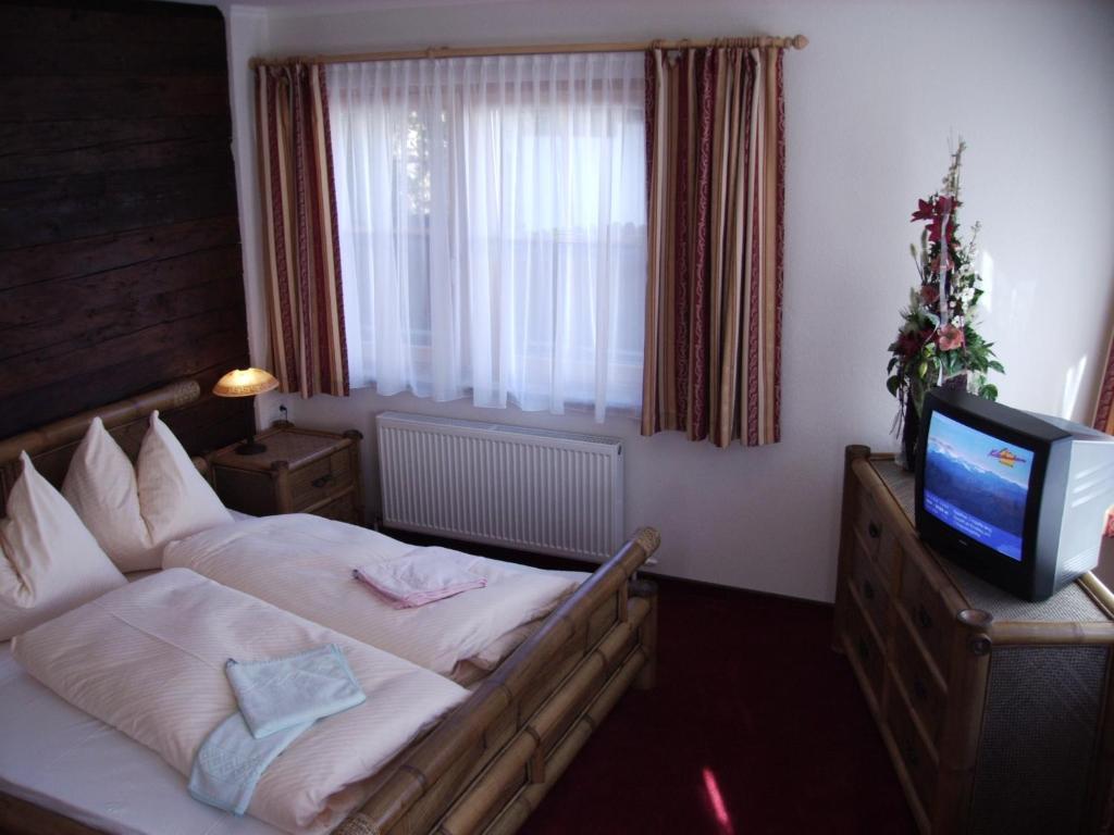 TV a/nebo společenská místnost v ubytování Pension Heidi