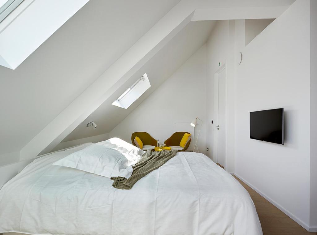 TV a/nebo společenská místnost v ubytování B&B Ceder10
