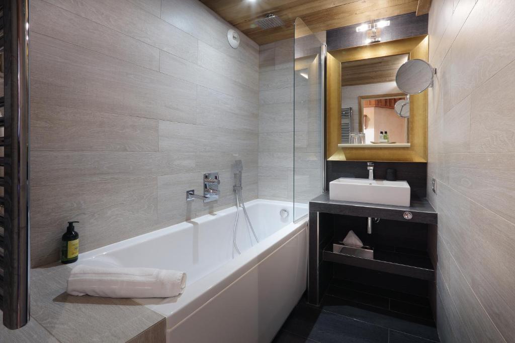 Salle de bains dans l'établissement Hotel 3 Vallées Val Thorens
