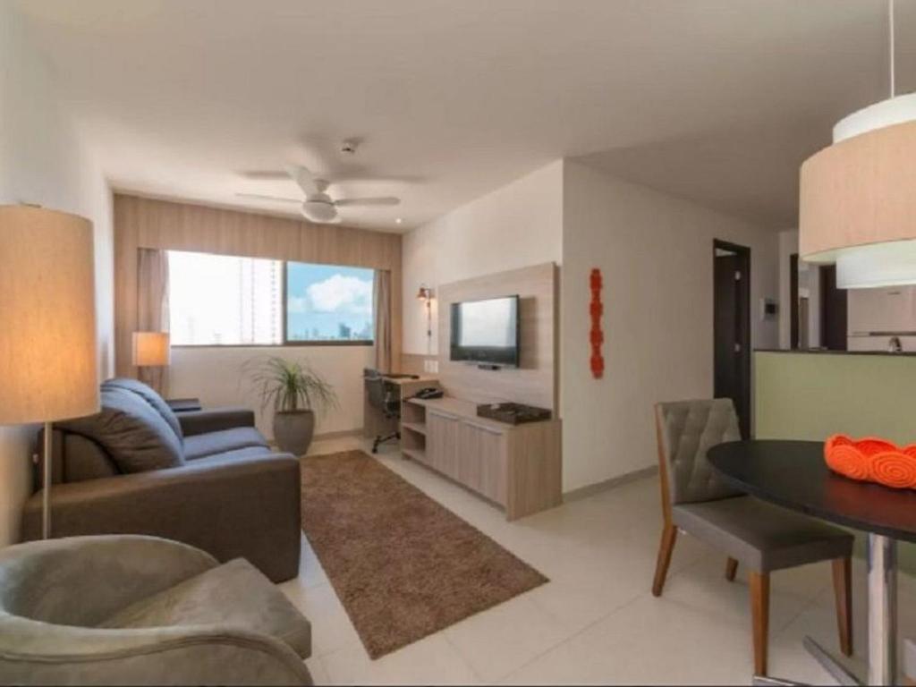  NOB1804 Excelente Flat em Boa Viagem com 2 quartos