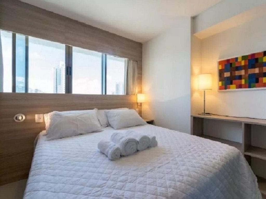  NOB1804 Excelente Flat em Boa Viagem com 2 quartos