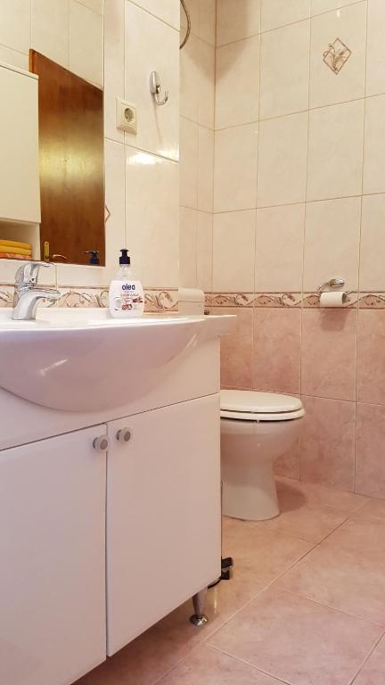 Koupelna v ubytování Villa Kety