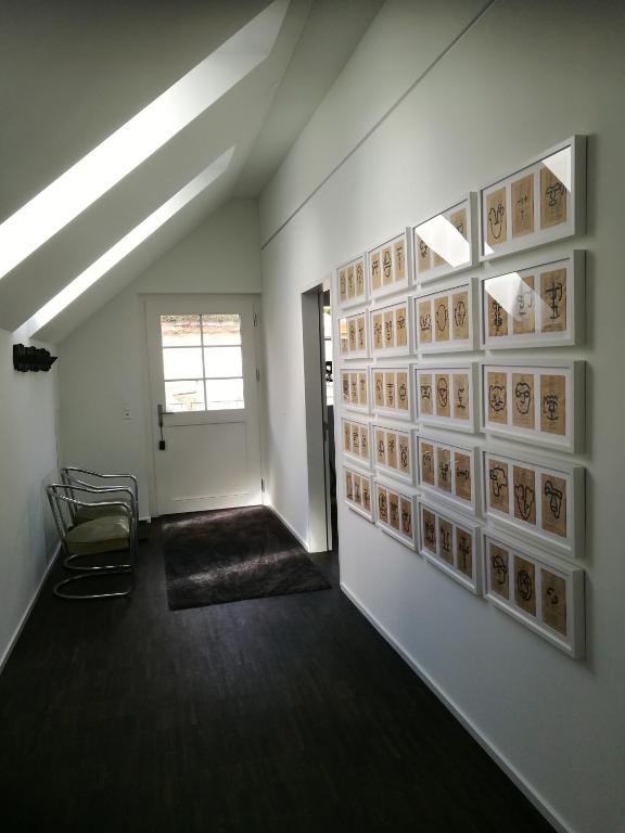 Postel nebo postele na pokoji v ubytování Ackaert Ferienwohnung Top of Thun