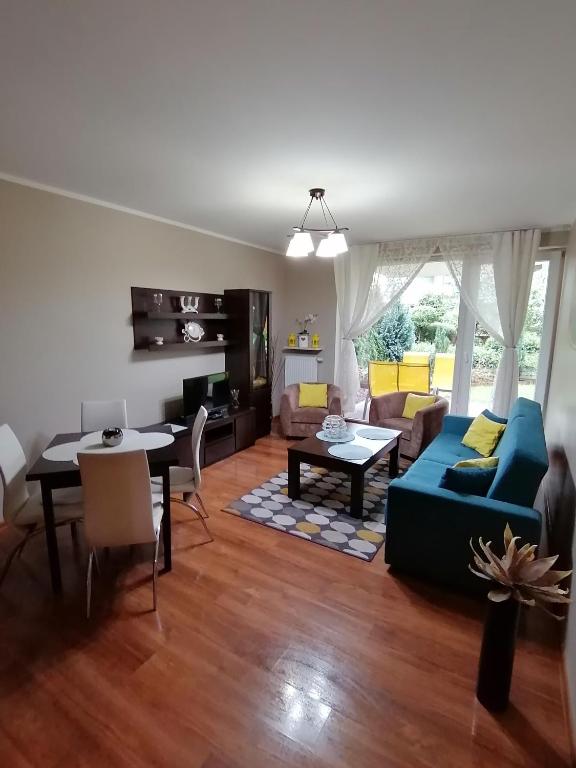 Posezení v ubytování Quiet Apartments Kościelna